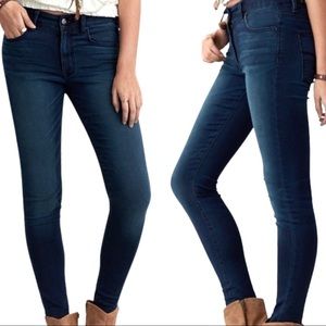 AE Hi-Rise X Sateen Deep Indigo Stretch Jeggings